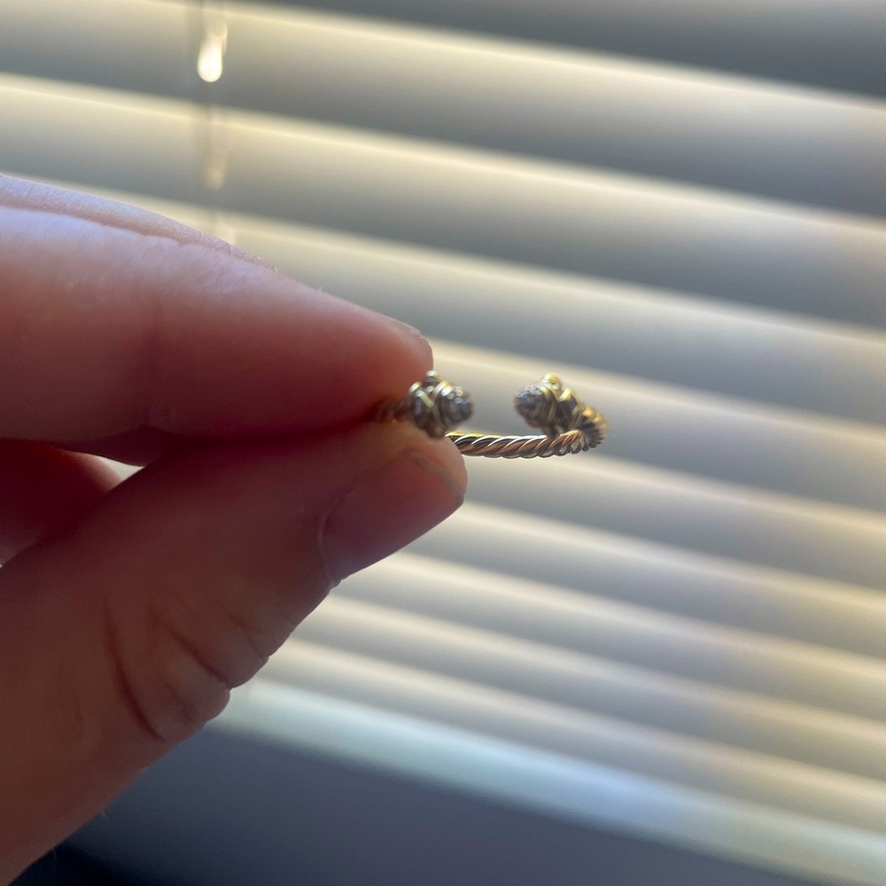 Renaissance ring 18k gold with diamonds. David Yurman
